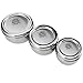 18/8 Stainless Steel pack of 3 nesting Lunch Box and food storage container set - Eco friendly, Dishwasher Safe, BPA free, Great for snacks or food storage (10 to 24 fl oz)