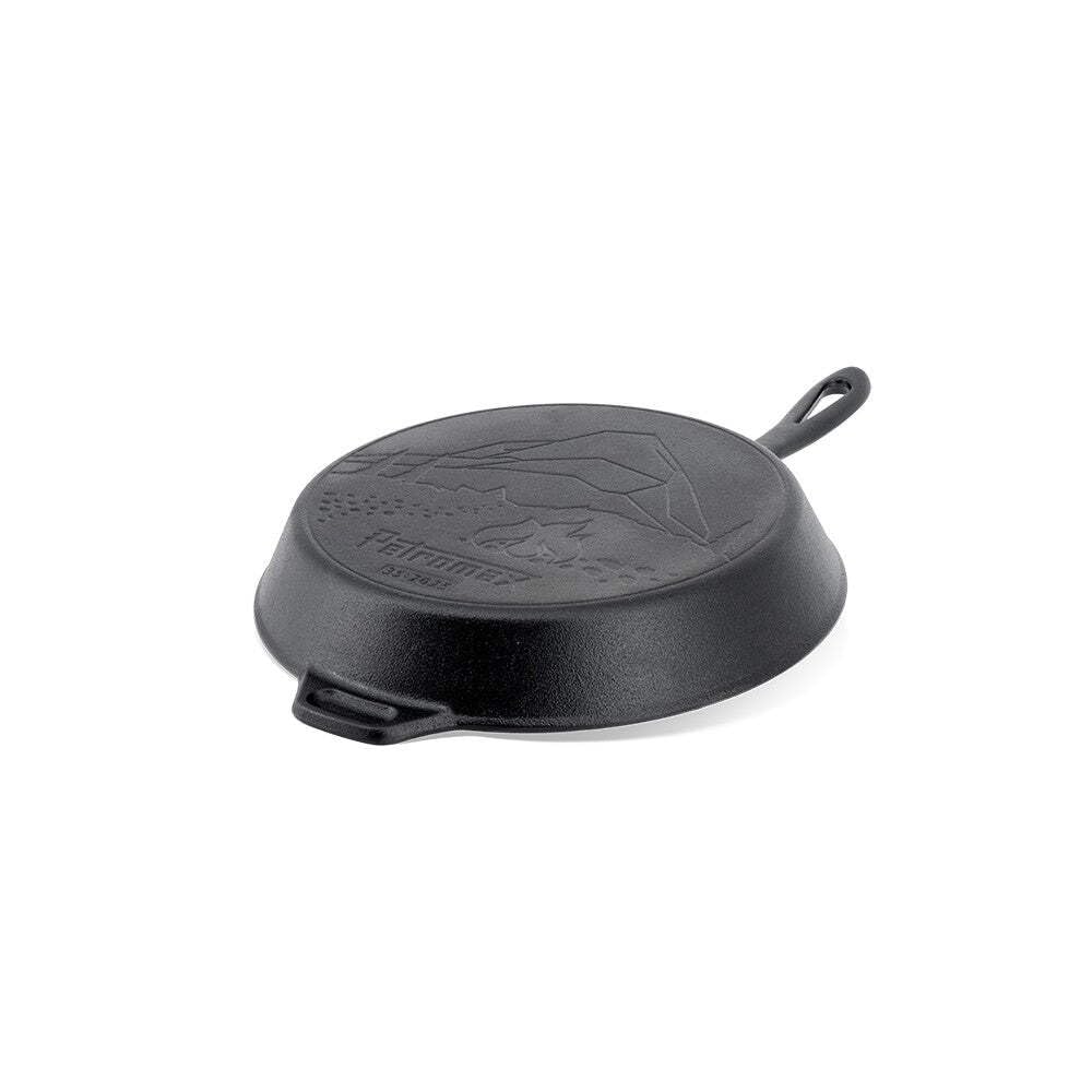 Petromax Feuerpfanne - Essential Line - Pfanne aus Gusseisen für Induktion, Gas, Backofen, Grill oder Lagerfeuer. Frei von Teflon, PFAS. (30 cm) 4