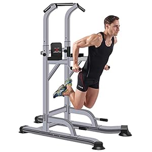 MAXSTRENGTH Multi gym pull up station power toren pull up en dip station workout toren dip bars dip station Verticale…