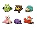 Rittle Woodland Critters, Cute Floating Light-up Bath Toys (Set of 6)