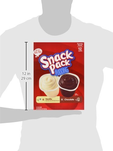 4 Snack+Pack+Chocolate+Vanilla+Pudding