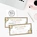 Hadley Designs 25 4x9 Blank Gift Certificate Cards Vouchers For Holiday, Birthday, Small Business, Restaurant, Spa Beauty Makeup Hair Salon, Wedding Bridal (Rustic Floral)