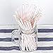 DELIGHTBOX Peach, mint green and gold paper straws set of 100 straws