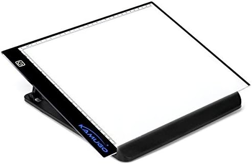 Tracing Light Box for Drawing w Stand, A4 Ultra-Thin Portable LED Drawing Board Tracer Lighting Pad w 3 Level Brightness USB Powered for Artists Drawing Sketching Animation