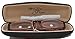 In Style Eyes Super Strength II High Magnification Reading Glasses - Full-Rimmed Rectangle Frame, Non-Polarized Lens - Brown - 7.0x