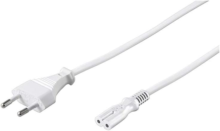 Goobay 93998 - Cable de alimentación 5 m, Blanco: Amazon.es ...