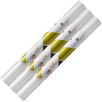 Dulcii 3 Rolls Shelf Liner, 3-Pack Vinyl Shelf Liners Non-Adhesive Non-Slip BPA Free EVA Kitchen Cabinet Drawer Mats Liners for Shelves, Waterproof Refrigerator Liner/Mat/Pad, 17.7-Inch x 5-Feet,Clear