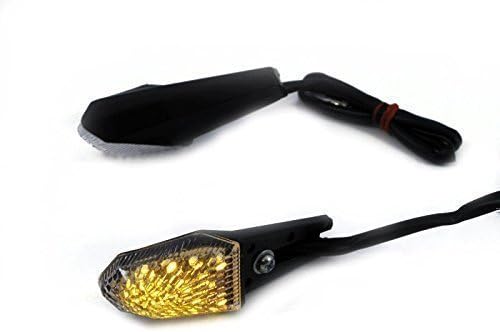 Alchemy Parts Tail Tidy or number plate LED indicators for Motorbike - adjustable, Black