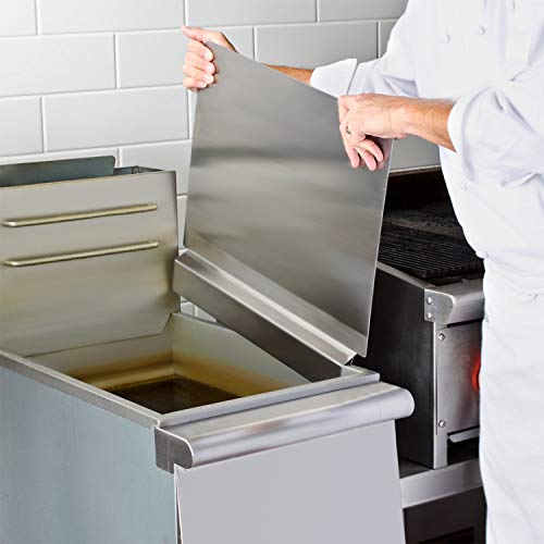 Zipcase Stainless Steel 20-1/2" W x 18" H Universal Side fryer Splash for Commercial Fryers fitting 0.5" - 1" Side, Pack of 1 - Thumbnail 5