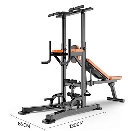 ZJDU-Training-Fitness-Workout-StationAdjustable-Heavy-Duty-Dip-Station-Stand-Body-Press-BarPower-Tower-Dip-Station-Pull-Up-Bar-for-Home-Gym-Strength-Training-Workout-Equipment