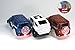 Replacement Toy Car Blue, Red and White Jeeps (3-Pack) with 3 LED Lights Compatible with Most Tracks Including Magic Tracks for Boys and Girls