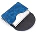 kandouren Blue Leather Business Card Holder Case,Creadit Card Holder