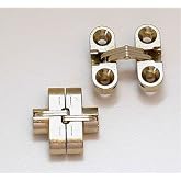 SOSS Invisible Hinge 1" Light Duty (Pair) Satin Brass 180 Degrees