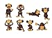 Monkey Madness Figures - Large Plastic Monkey Figures - Set of 8 (2 Inch Size Monkey Figures)