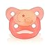 Dr. Brown's PreVent Orthodontic Baby Pacifier, Suction Free Air Channel, Contoured Butterfly Shield is Gentle on Face, Made in USA, Stage 2, 6-18m, 2-Pack, Glow in the Dark - Pink