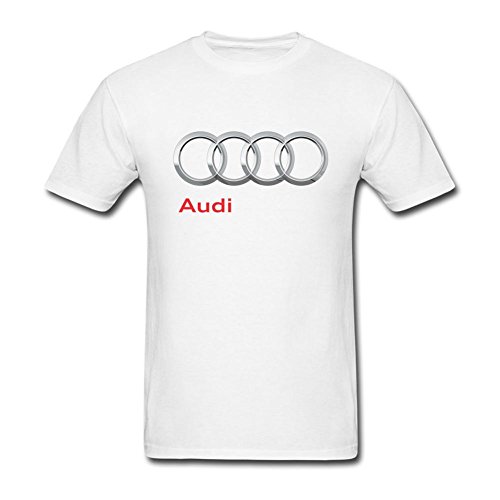 TEZHONGYIYONG Men's Audi Automobile Manufacturer Logo Short Sleeves T-shirt Size XXL ColorName