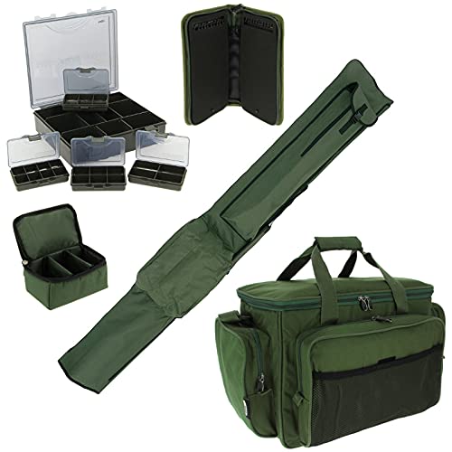 NGT Quickfish 3 Plus 3 Rod Holdall - Green, One Size