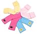 Pro1rise Mixed 4 Pairs 12-36 Months Toddler Baby Girls Anti-slip Turn Cuff Terry Socks Thick Cotton Shoe Socks Slippers