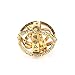 XIANGMENG Copper Gold Plated Astronomical Finger Foldable Ring That Folds Out to an Astronomical Sphere Ring| Luxury Hand-Carved,Copper | Close is Love,Open is The World,Best Gift for Lover
