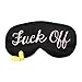 Coucoland 100% Mulberry Silk Funny Sleeping Eye Mask Cover Blindfold for Sleep Adjustable Head Straps with Two Ear Plugs
