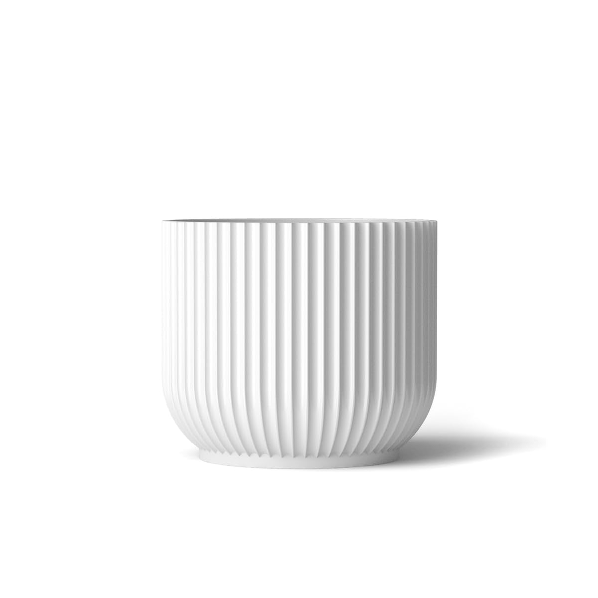 Lyngby Porcelæn Vase, White, 13.9x13.9x11.5
