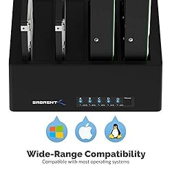SABRENT 4-Bay USB 3.0 Docking Station for