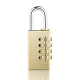 Ultimate Brass Combination Padlock Set - Set Your Own Combination (30mm 4 digit)