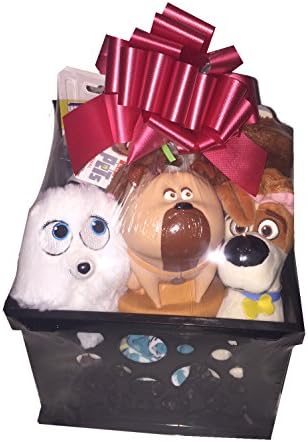Secret Life of Pets Ultimate Gift Basket features Gidget, Max &amp; Mel Plush, Bank, Journal, Ideal for Birthday, Christmas, Get Well or Easter