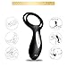 Vibrating Penis Ring with Testicle Ring 7 Vibration Modes for Men Longer Lasting Erections, PALOQUETH Rechargeable Double Cock Ring Clit Vibrator for Couple or Solo Play