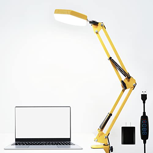 LED Desk Lamp,Desk Lamp with Clamp,Desk Lamps for Home Office, 3 Color