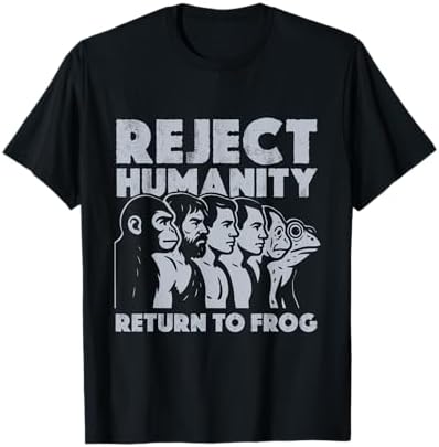 Amazon.com: Reject Humanity Evolve to Crab Carcinisation T-Shirt