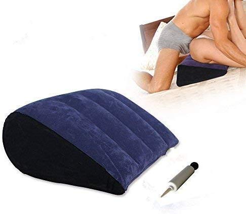 Inflatable Position Pillow – Magic Triangle Cushion Furniture for Couples 17.8″x14.2″x5.9″ Position Support Pillow (Sex Cushion.)