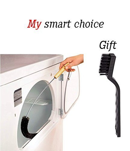 my smart choice Clothes Dryer Lint Vent Trap Cleaner Brush Dryer Lint Brush +gift