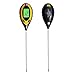 Soil Moisture Meter, Digital 4 in 1 Tester Monitor Measure Soil Moisture, Temperature, PH Value and Sunlight Intensity for Indoor/Outdoor Garden Farm Lawn Flower Plant (4 in 1 soil tester)