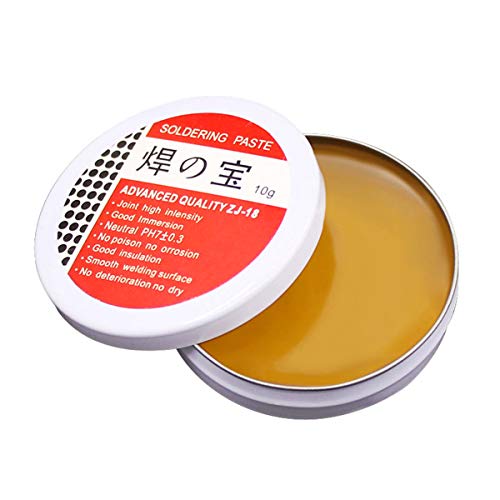 Makerfire Soldering Accessory Kit, 60-40 Tin Lead Rosin Core Solder Wire+Rosin Solder Flux Paste(10g)+Fixing Base Soldering Station for Electrical and DIY
