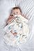 Organic Muslin Swaddle Blankets by Tristan & ava, 100% Cotton, Ultra Soft, Pre-Washed, 4-Pack Baby Swaddle Blanket Set for Boys and Girls, 47 x 47 inch, Starry Night