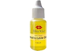 Bliss Kiss | Crisp Fragrance | Nail Oil Cuticle Dropper w/Vitamin E & Jojoba⏤Nail Strengthener Nail Growth Serum for Brittle Peeling Breaking Thin Nails | 0.5oz |