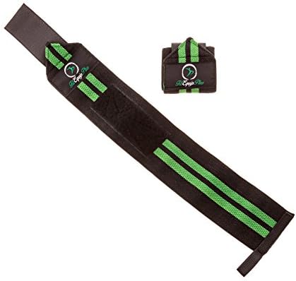 Wrist Wraps 18" High Grade Heavy Duty (2 Wraps) with Thumb Loop - Perfect for Weightlifting - Powerlifting - Crossfit Training - Bodybuilding - Men &amp; Women