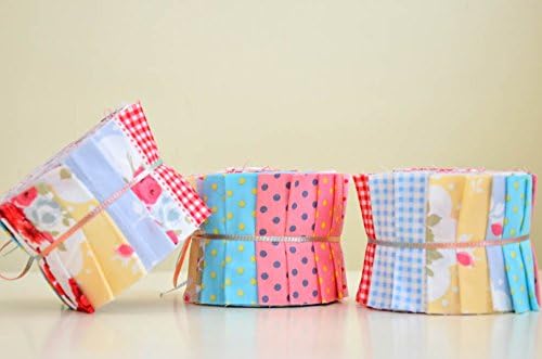 Notions Potions Quilt Jelly Roll 2.5 x 44" 20 Strips Chic Scandinavian Pastel Roses Polka Dots