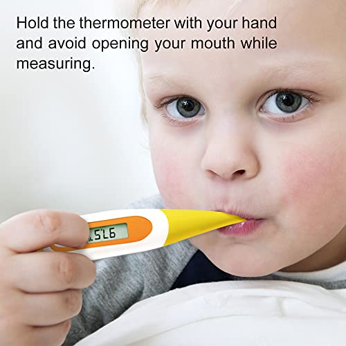 Digital Oral Thermometer for Fever Adults Rectal, Underarm & Mouth, Accurate & Fast, EasyHome