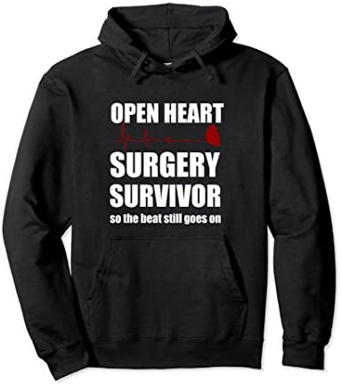 Unisex Open heart surgery Hoodie Large Black