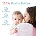 Muslin Burp Cloths 100% Cotton 8 Layers Baby Burp Cloths Set (5 Pack) for Baby Girl and Boy, Large 20