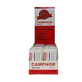 Box of Camphor 16 Blocks - 64 Tablets Premium Refined Camphor - No Residue - Bed Bug - Tool Tarnish Made in USA