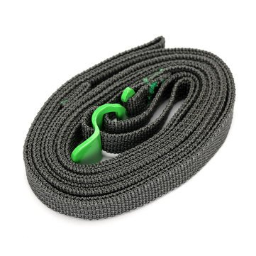 Camping & Hiking Tool - Outdoor Camp Binding Rope Tie-Up Ribbon Adjustable Puller Strap Buckle Hook Travel Luggage - Cover Slash Tight Lather Valid Shoulder Constricting Whip - 1PCs