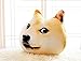 Mkono Decorative Throw Pillow 3D Akita Doge Dog Head Cartoon Plush Pillow Funny Christmas Birthday Gift Idear Lovely Animal Stuffed Toys