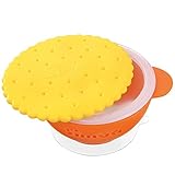Simba Anti-scald silicone suction bowls, Orange