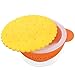 Simba Anti-scald silicone suction bowls, Orange