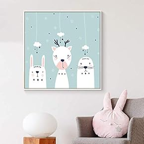 Floating Framed Canvas Wall Art for Living Room, Bedroom Canvas Prints for Home Decoration Ready to Hang - 16x16 inches