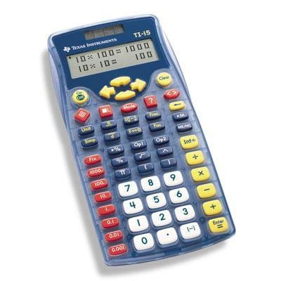 Selected TI-15 School Calculator By Texas Instruments