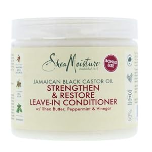 SHEA MOISTURE Jamaican Black Castor Oil no silicones or sulphates Strengthen & Restore Leave-In Conditioner for…